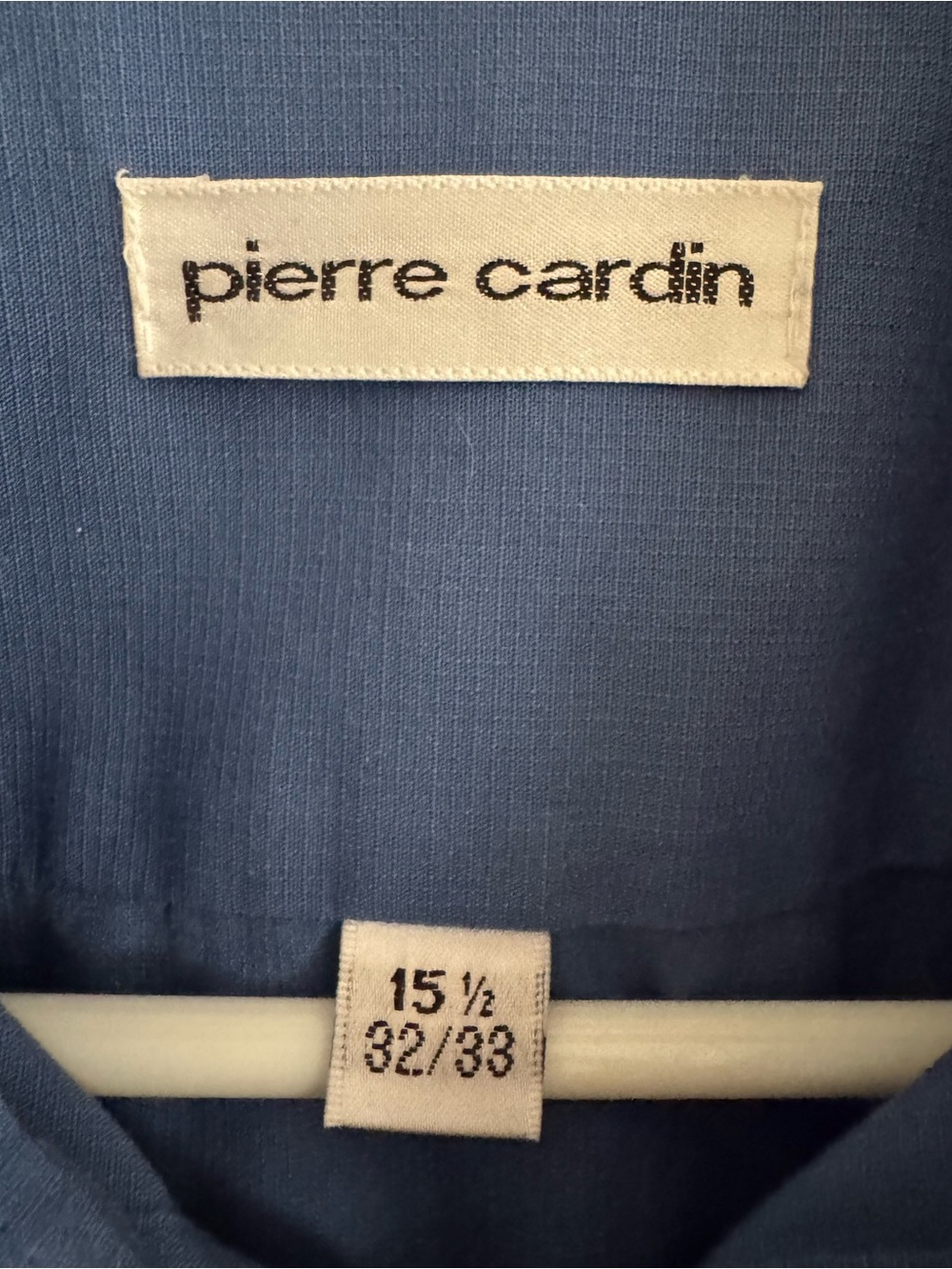 Pierre Cardin Men's Blue Dress Shirt Size 15.5 32/33 - Picture 2 of 4